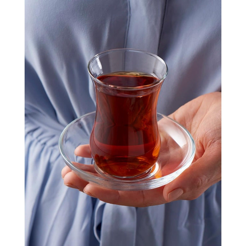 Premium Turkish Tea Cups and Saucers Set of 12 Perfect for Tea Party Gifts Housewarming Weddings Anniversary