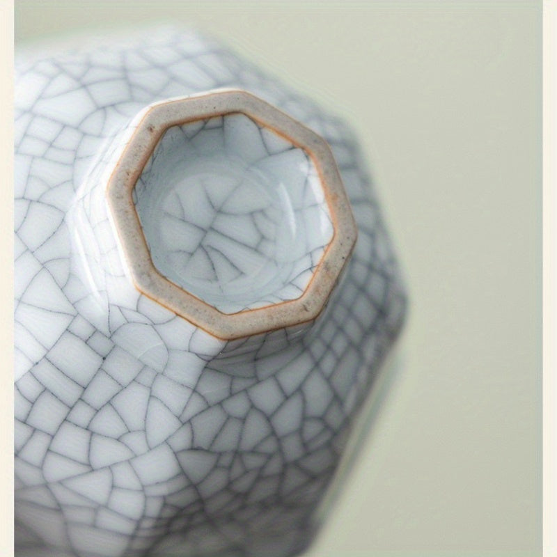 Five famous kiln collections Handmade ceramic teacup tea cup gift box set, high-end tea cup master cup tea set, home office business gifts, company Mid-Autumn Festival gifts, collection-level gifts