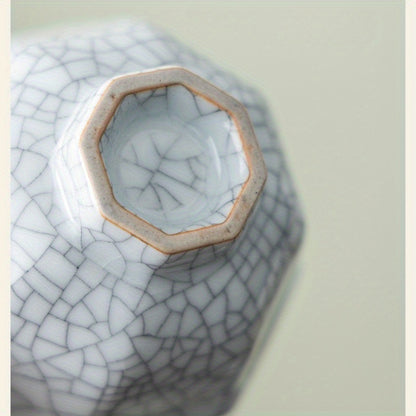 Five famous kiln collections Handmade ceramic teacup tea cup gift box set, high-end tea cup master cup tea set, home office business gifts, company Mid-Autumn Festival gifts, collection-level gifts