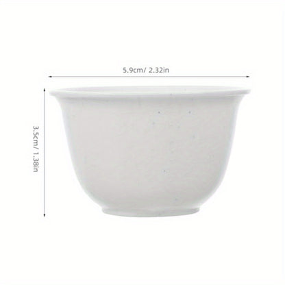 Chinese Mini Teacups48pcs Tea Serving Cup Mini Kungfu Tea Cups Traditional Tea Bowl Cups for Chinese Teaware